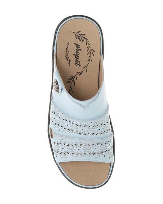 Propet White Gertire Slide Sandal