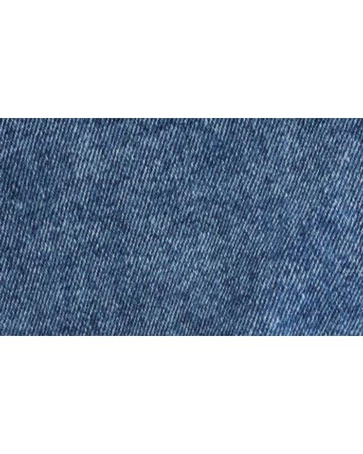 Steve Madden Blue Hadley Flare Denim Miniskirt