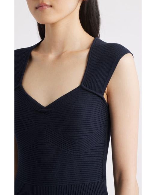 Boss Blue Forberts Rib Body-Con Dress