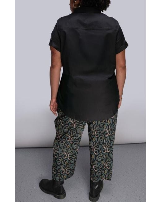 WILDFANG Black The Essential Oxford Button Up