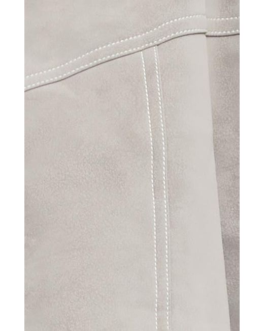 Lioness Gray Vista Faux Suede Bomber Jacket