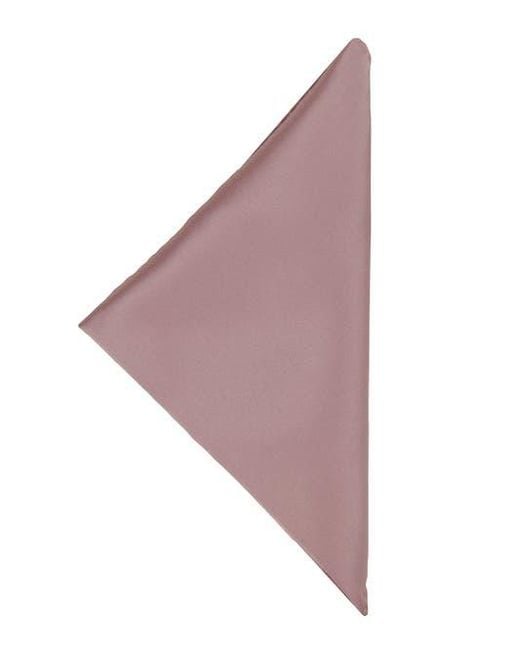 Brooklyn Brigade Purple Solid Satin Pocket Square for men