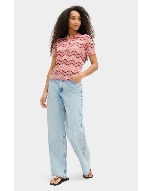 ALIGNE Red Donna Knit Polo