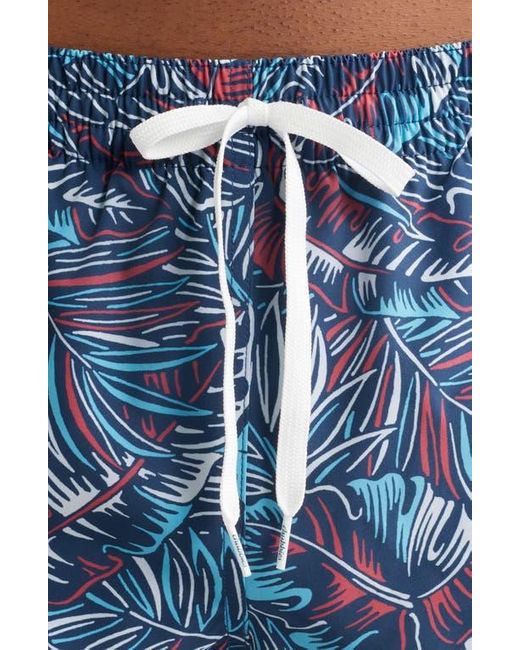 Chubbies Blue The Bahamians Classic Lined 5.5-Inch Swim Trunks for men