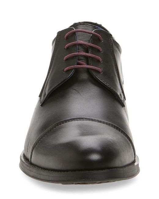 Fluchos Black Heracles Cap Toe Derby for men