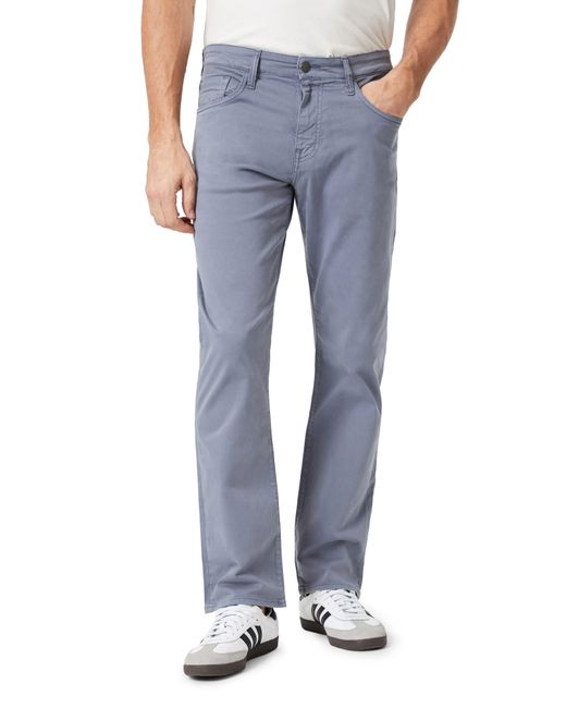 Mavi Zach Straight Leg Five-pocket Twill Pants in Blue for Men | Lyst