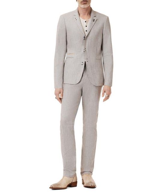 John Varvatos Gray Wallace Slim Fit Stretch Cotton Sport Coat for men