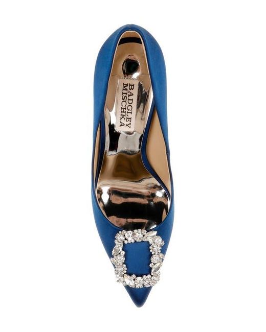 Badgley Mischka Blue Cher Crystal Embellished Pump