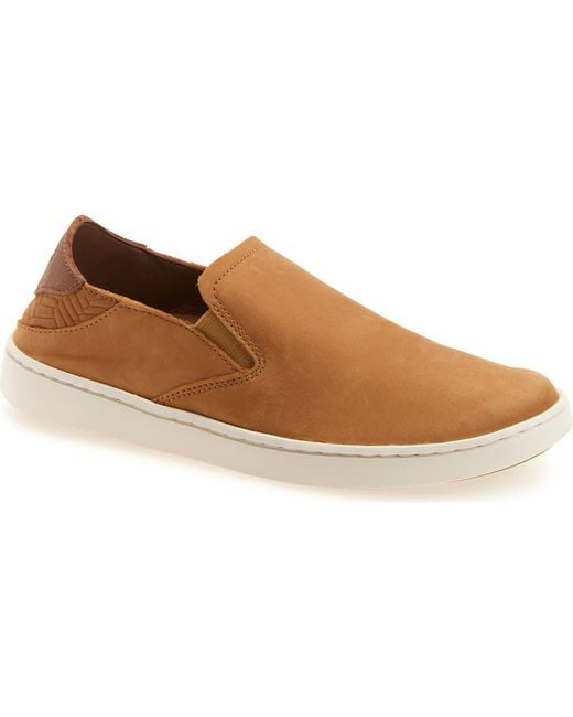 Olukai Brown Pehuea Slip-On Sneaker