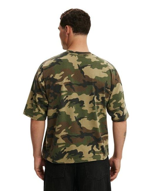 Cotton On Green Cropped Fit T-Shirt for men