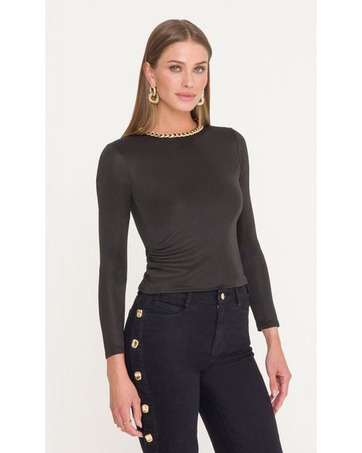 Generation Love Black Robin Chain Top
