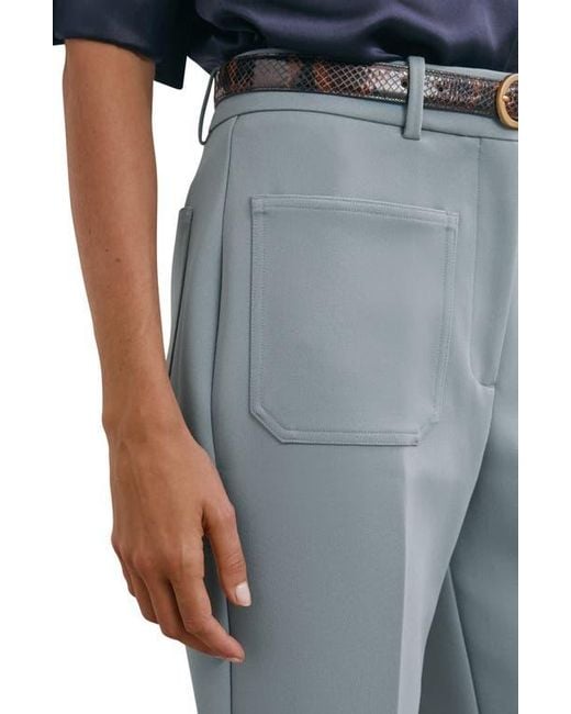 Reiss Blue Priya Flared Pants