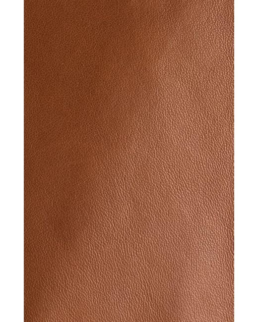 Acne Brown Lorassino Lambskin Leather Jacket