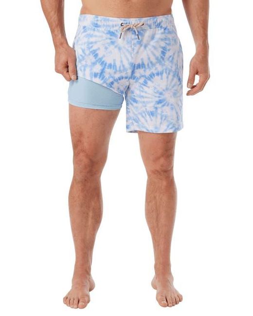 Fair Harbor Blue Bayberry Water Repellent Swim Trunks for men