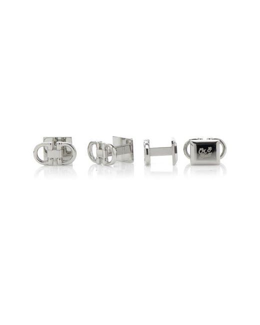 Cufflinks Inc. Metallic Horse Bit Shirt Studs for men