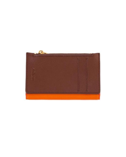 Esterah Brown Modular Leather Wallet