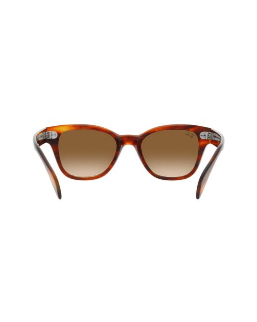 Ray-Ban Brown 49mm Gradient Small Square Sunglasses for men