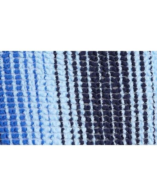 Lemlem Blue Stripe High Leg Bikini Bottoms