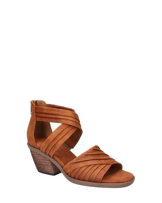 Bella Vita Brown Quinnell Ankle Strap Sandal
