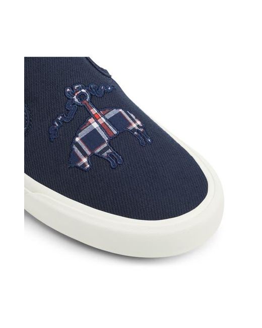Brooks Brothers Blue Quincy Slip-On Sneaker for men