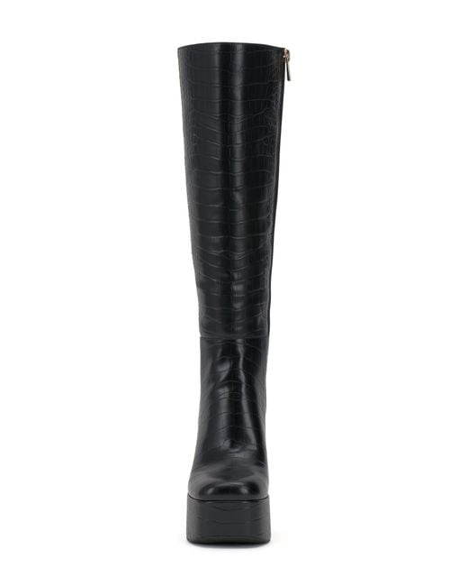 Jessica Simpson Samah Knee High Platform Boot In Black At Nordstrom
