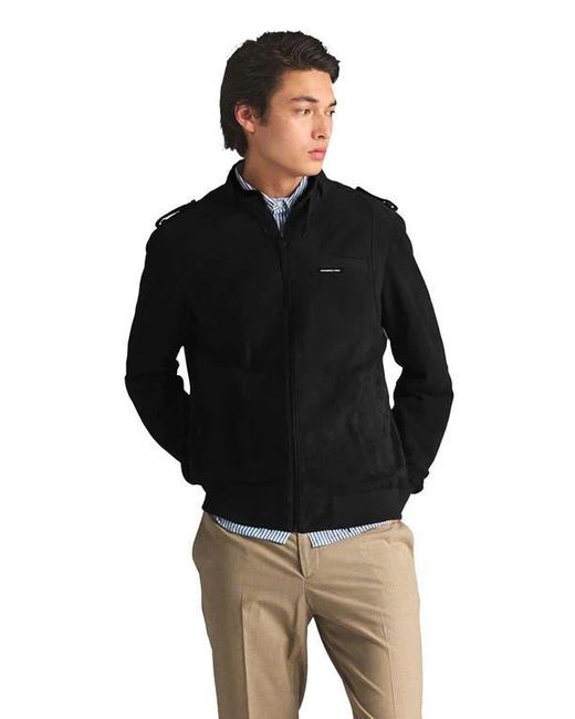 Members Only Black Soft Suede Iconic Jacket for men