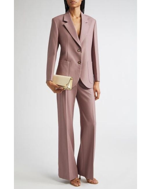 Victoria Beckham Pink Patch Pocket Twill Jacket