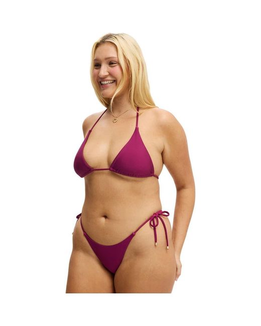 Cotton On Pink String Triangle Bikini Top