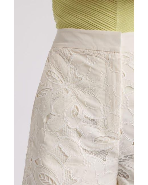 Boss Natural Tonara Broderie Anglaise Shorts
