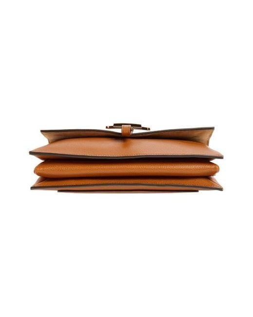 Tod's Brown Mini T Timeless Leather Shoulder Bag