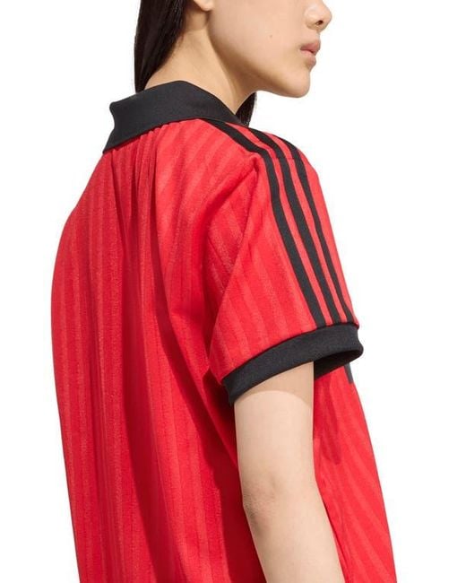 Adidas Red Logo Graphic Soccer Jersey
