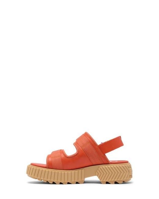 Sorel Red Ona Ave Multistrap Mid Sandal