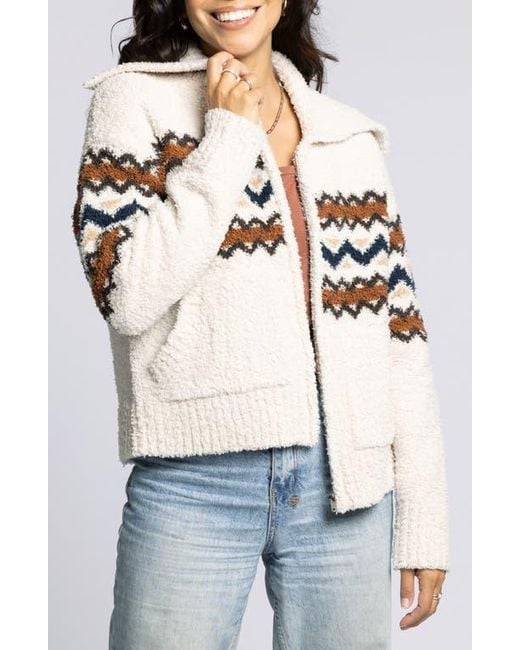 Thread & Supply White Myra Sweater Jacket