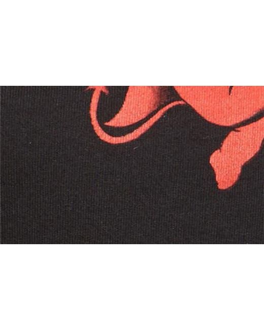 GOLDEN HOUR Blue Kewpie L'Il Devil Cotton Graphic T-Shirt