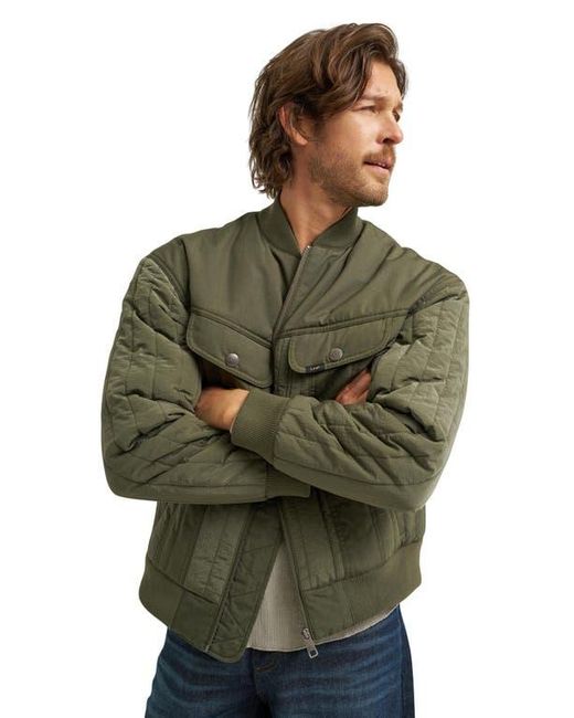 Lee Jeans Green Quilted Ripstop Jacket for men