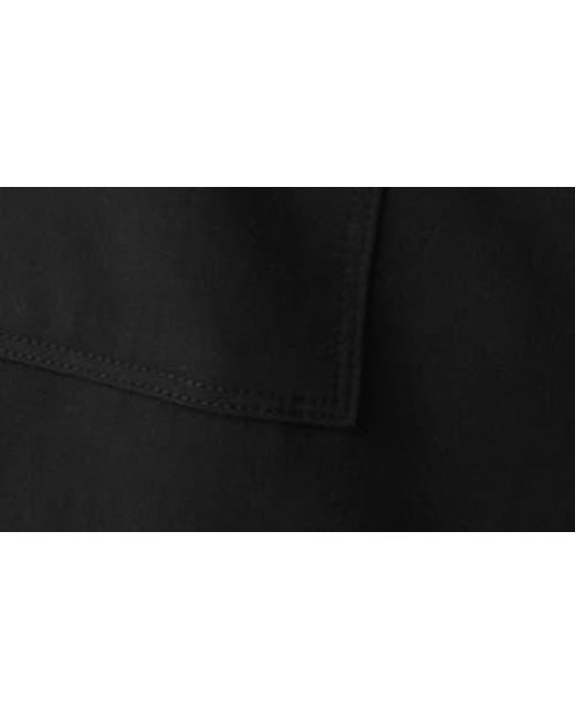 Eileen Fisher Black Stretch Organic Cotton Drawstring Shorts