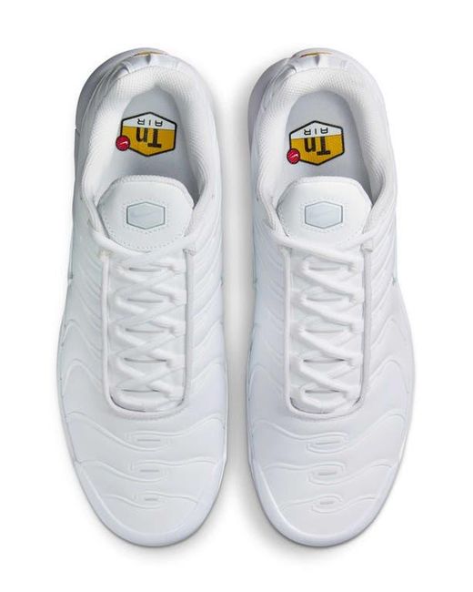 Nike White Air Max Plus Sneaker for men