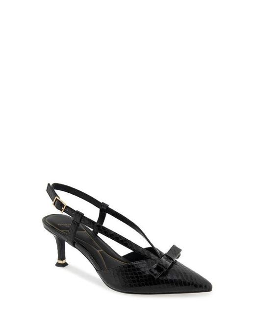 Kenneth Cole Black Umayra Slingback Pointed Toe Pump
