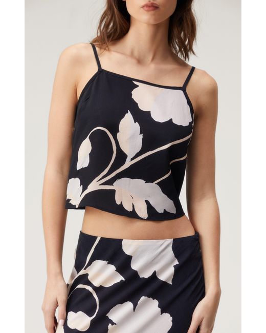 Nasty Gal Blue Floral Camisole