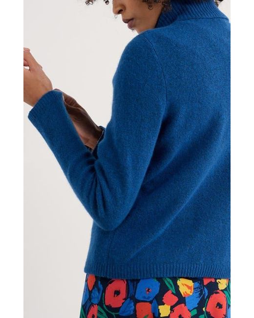 Seasalt Cornwall Blue Cloud Chasing Turtleneck Wool Blend Sweater