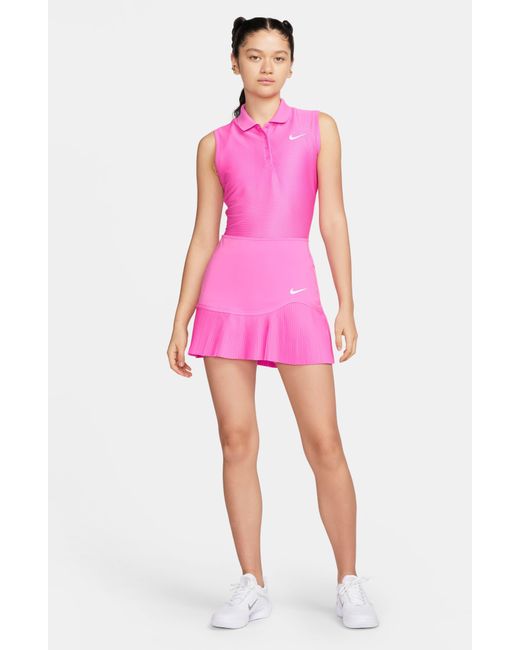 Nike Pink Dri-fit Pleated Miniskirt