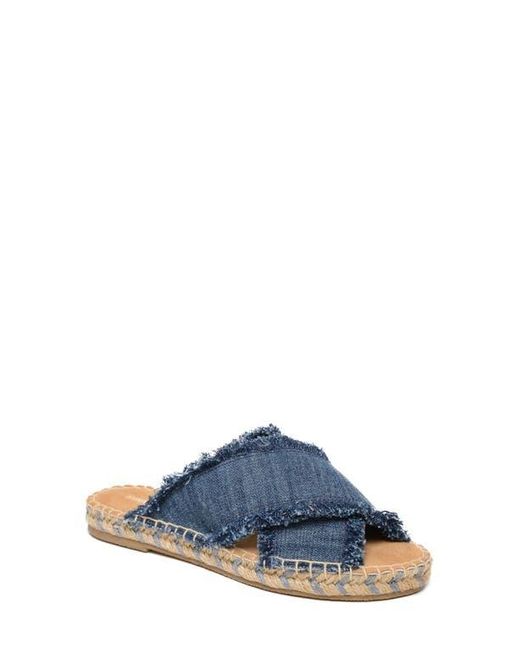 Minnetonka Blue Pepper Espadrille Slide Sandal