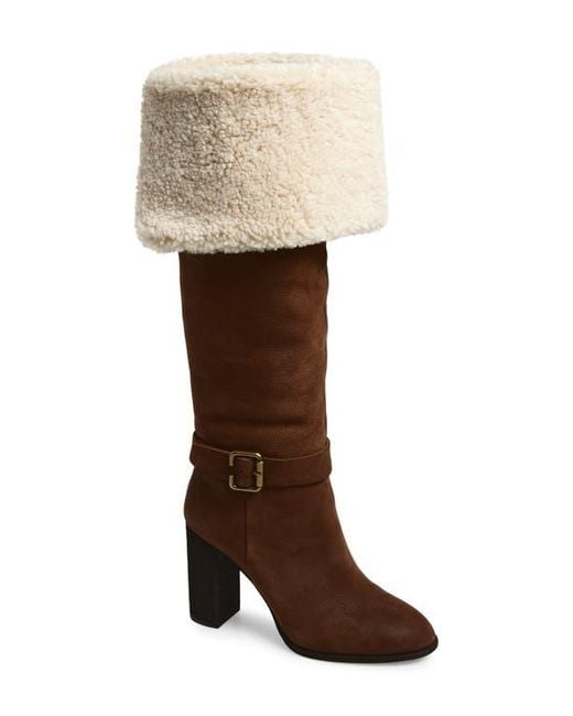 Jeffrey Campbell Natural Nestle Knee High Boot