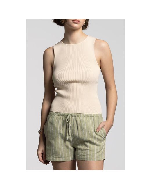 WEEKEND LOS ANGELES Gray Mina Rib Tank