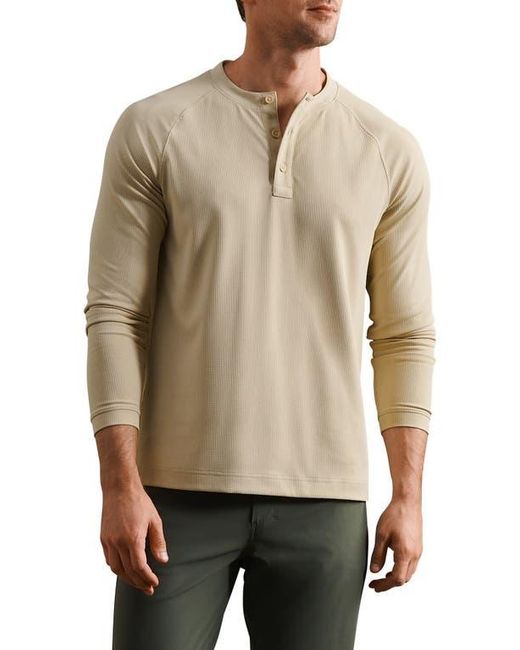 Rhone Natural Waffle Tech Henley for men