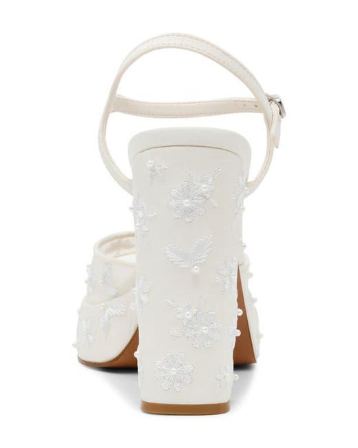 Steve Madden White Lianda Platform Sandal
