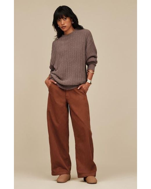 Ugg Brown Elea Waterproof Suede Slipper