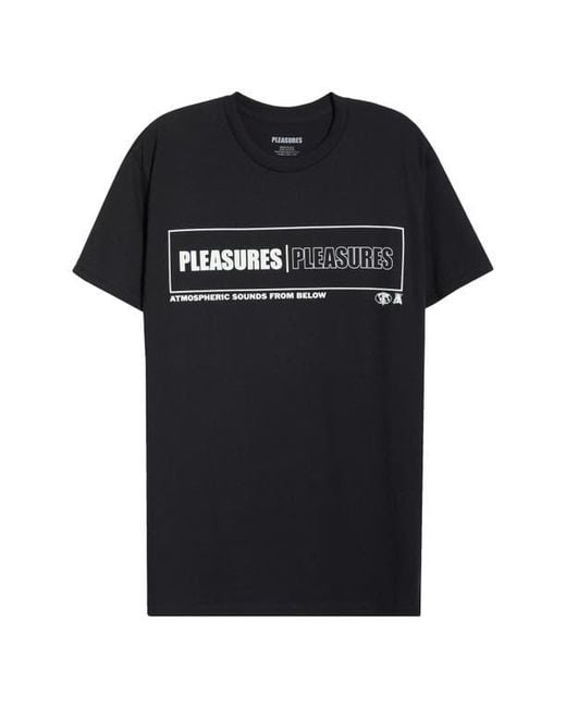 Pleasures Black Sounds Graphic T-Shirt for men