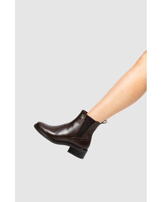Manuela Brown Lulum Side Zip Bootie