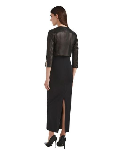 Rudsak Black Winni Cropped Leather Biker Jacket For